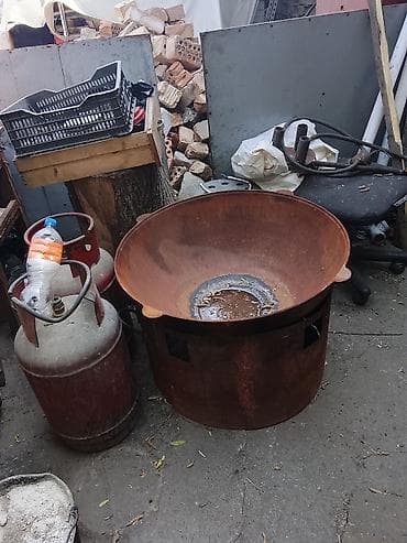 Кафелер, ресторандар үчүн: Казан-мангал промышленного типа для уличной кухни - Материал — 3