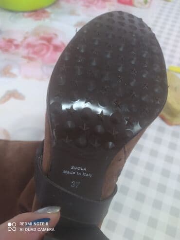 оптом ботинки: Сапоги Италия коричневый цвет разм,37,нарульный замша и мех — 2