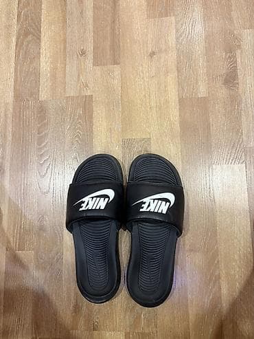 Комплект летней обуви: 1) Сланцы Nike Benassi JDI, чёрные - Литая