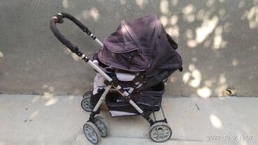 Коляскалар: Балдар арабасы, түсү - Кара, Колдонулган — 2