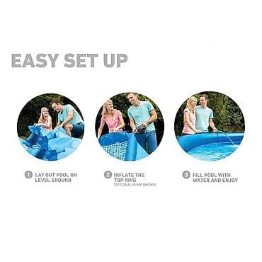 Спорт жана хобби: Надувной бассейн Intex Easy Set 244 × 61 см - Серия: Easy Set - — 2