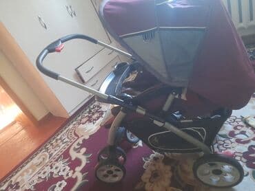 Коляска, цвет - Фиолетовый, Б/у