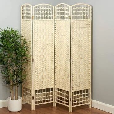держатели для пододеяльника: Перегородка Ширма "Стильная и прочная плетеная перегородка для — 1
