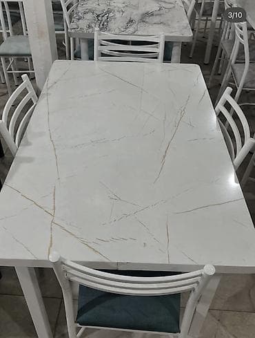 stol: Обеденный стол с прямоугольной столешницей под мрамор - Дизайн — 3