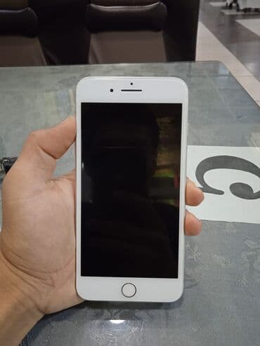 IPhone 8 Plus, Б/у, 64 ГБ, Белый, Кабель, 100 %
