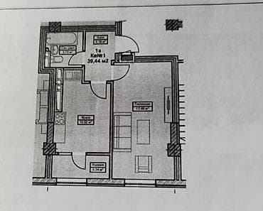 5: 1 комната, 39 м², Элитка, 5 этаж — 1