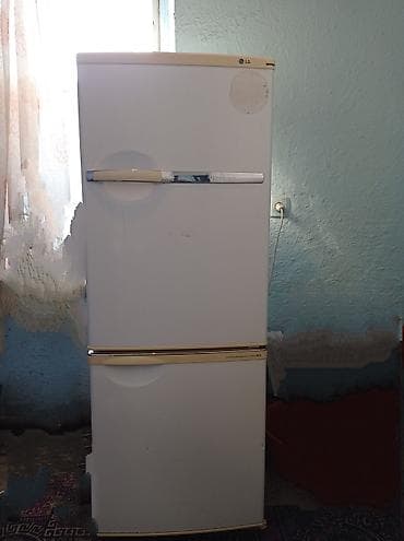 контейнер кухня: Холодильник LG, Б/у, Двухкамерный, De frost (капельный), 50 * 140 * 50 — 1