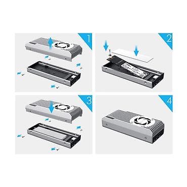 hub type c: Кейс c вентилятором для ssd с поддержкой USB4, Thunderbolt 3/4/5 Кейс — 2