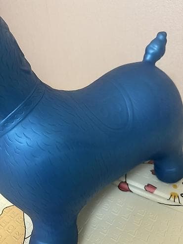 водный батут: Прыгучая надувная игрушка-пони для детей. - Материал: плотная — 1