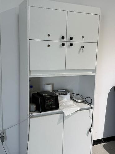 шкаф для офиса: Офисный шкаф, цвет - Белый, ЛДСП — 1