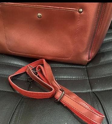 сумка кожаная б: Ремень, Bottega Veneta, Материал: Экокожа, Женские, Б/у — 6