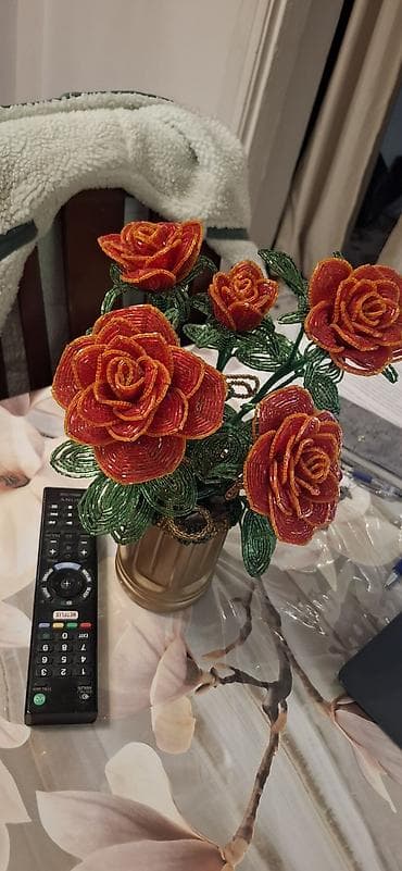 цветы из бисера: Шикарная орхидея из бисера, отличного качества. Розы в handmade — 3