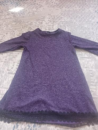 Блузки: Набор женской одежды б/у 1) Вязаное платье-джемпер, бежевое - Длина — 5