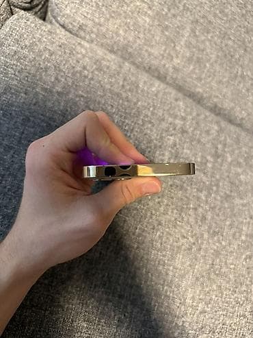 разбитый айфон: IPhone 12 Pro, Б/у, 128 ГБ, Золотой, 70 % — 6