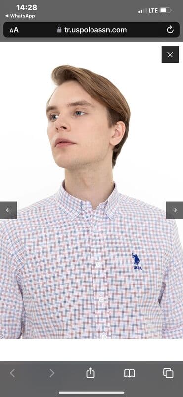 НОВАЯ рубашка Оригинал U.S.Polo Заказали онлайн не подошел размер XL