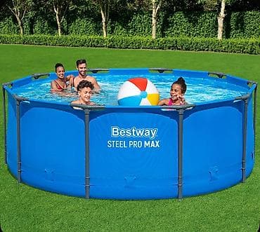 Бассейны: Каркасный бассейн Bestway Steel Pro MAX Купить в Бишкеке 305×100 см — 5