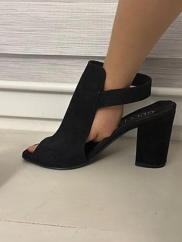 рейбан очки: Босоножки, 37, Gucci, Б/у, цвет - Черный — 3