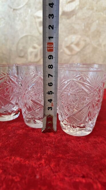 садовый декор: Стаканы хрустальные, советские. 9шт. Состояние всех отличное! Цена — 5