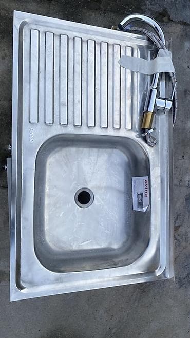 шкафчики на кухню: Тумба для кухни, Новый, С мойкой, Напольная, Бесплатная доставка, Самовывоз, цвет - Серый — 5