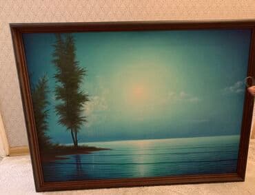 чуйкова исанова: Ыссык - Куль картина маслом на холсте 2003г — 1