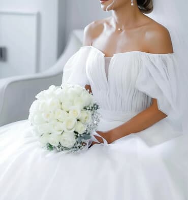 Вечернее платье, А-силуэт, Длинная модель, Фатин, С рукавами, Корсет, XS at lalafo.kg Вечернее платье, А-силуэт, Длинная модель, Фатин, С рукавами, Корсет, XS