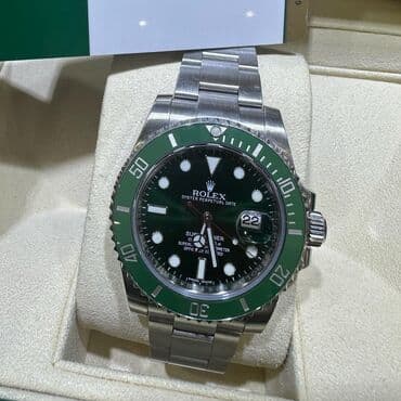 часы новые почти: Rolex Submariner. Швейцарский механизм Swiss ETA Cal.3135. Часы — 1