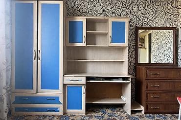 Детская гарнитура, Для мальчика, ДСП, цвет - Голубой