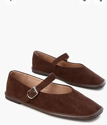 обувь 46 размер: Балетки Obba из замши, коричневый цвет. - Материал верха: мягкая — 4