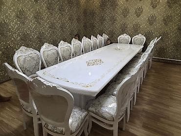 Столы и стулья для кафе: Стол и стул для зала, Новый, цвет - Белый — 10