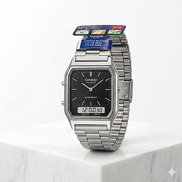 стрелки: CASIO Quartz – стильные наручные часы с комбинированной индикацией — 4