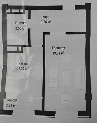 гараж 2: 2 комнаты, 50 м², Элитка, 5 этаж, Готовая ПСО (под самоотделку) — 3