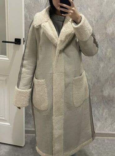 работа в бишкеке разнорабочий 2020: Дублёнка женская, тёплая, длина миди. - Материал: натуральная овчина — 2