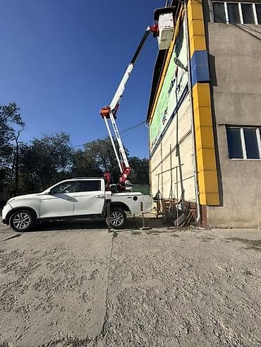 м 2: Услуги автогидроподъёмника (автовышки) 12 м Минимальный выезд на 2 — 4