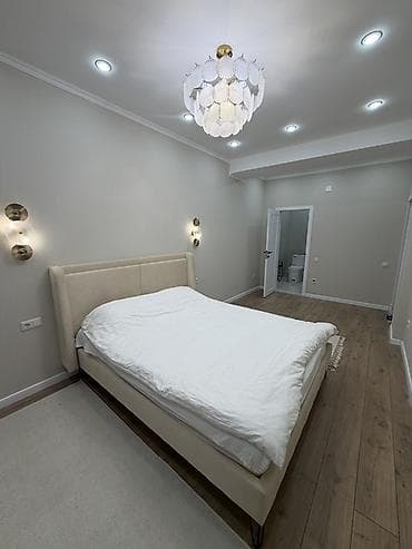 кровать одна: Спальный гарнитур, Двуспальная кровать, Металл, цвет - Бежевый — 2