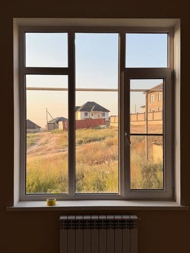 обзор цен на строительные и отделочные работы в бишкеке: Пластиковое окно на заказ, Тип окна: Фасадные, Бесплатная установка, В рассрочку — 6