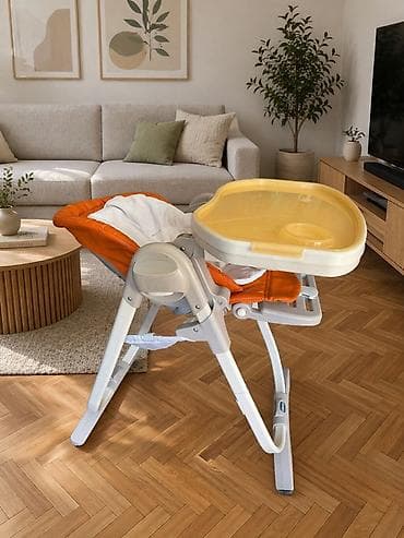 люлька чико: Стульчик для кормления, Chicco, Пластик, Другой вид, цвет - Оранжевый — 2