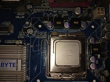 Техника и электроника: Материнская плата для ПК, Б/у, Gigabyte, LGA775, Micro-ATX — 3