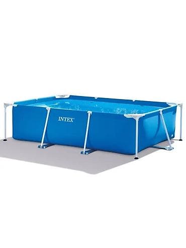 Каркасный бассейн Intex прямоугольной формы. - Тип: наземный