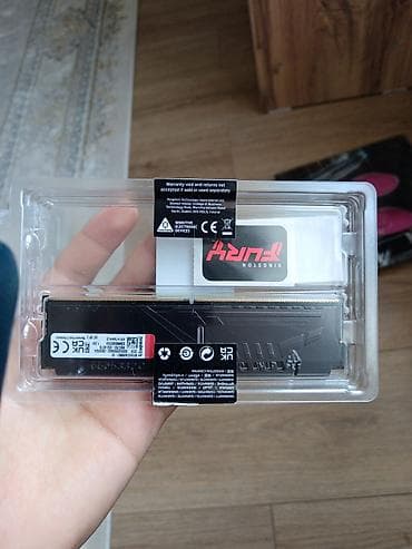 ПК жана ноутбуктар үчүн комплектөөчүлөр: Оперативдик эс-тутум, Жаңы, Kingston Fury, 16 ГБ, DDR5, 5200 МГц — 2