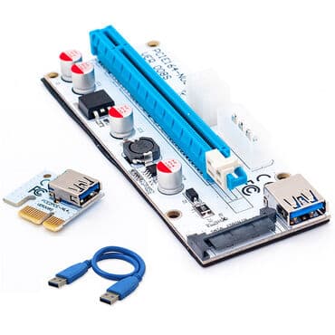 райзер для видеокарты: Рейзер для видео карты (переходник для подключения видеокарты на — 1