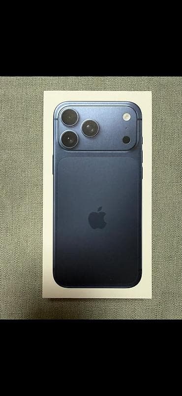 mac studio: IPhone 17 Pro Max, Новый, 1 ТБ, Blue Titanium, Коробка, 100 % — 1