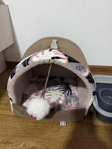 домик для кошка: Комплект для кошки/котёнка: - Домик-лежанка с мягкими стенками и — 1
