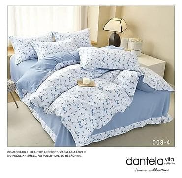 Двуспальное постельное бельё Dantela Vita, комплект - Дизайн: нежный