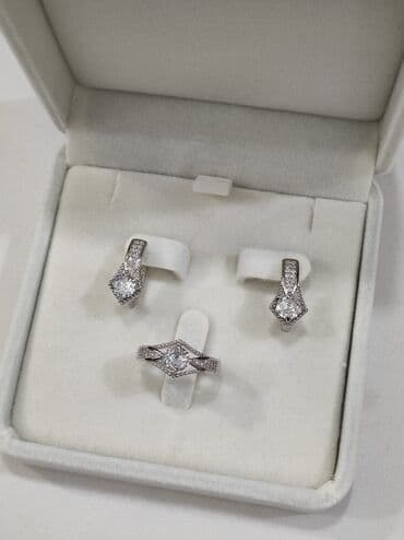 свадебное платье для высокой невесты: Серебряный Набор Классика Серебро 925 пробы Качество отличное — 1