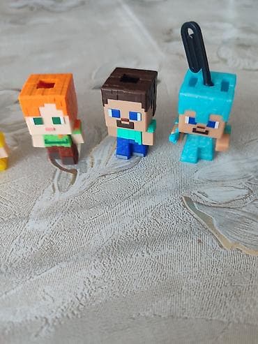 кубики майнкрафт: Коллекция мини-фигурок в стиле Minecraft + кубы-аксессуары. Состав — 2
