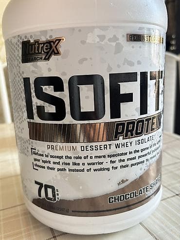 Спорт жана хобби: Nutrex Research ISOFIT Protein — изолят сывороточного белка — 2