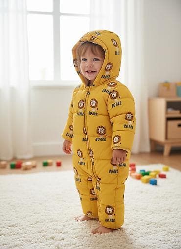 Детский зимний комбез, рост 80 см примерно д?ес, с капюшоном