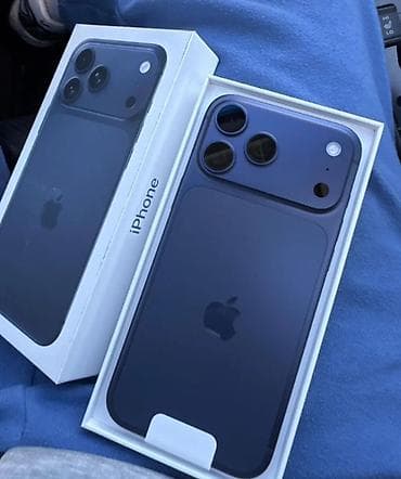 9 дюйм: IPhone 17 Pro Max, Колдонулган, 512 ГБ, Көк, Куту, 98 % — 2