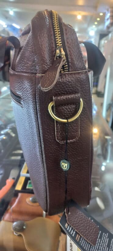 кожаная спортивная сумка: Портфель, Новый, Материал: Натуральная кожа, Мужские — 8