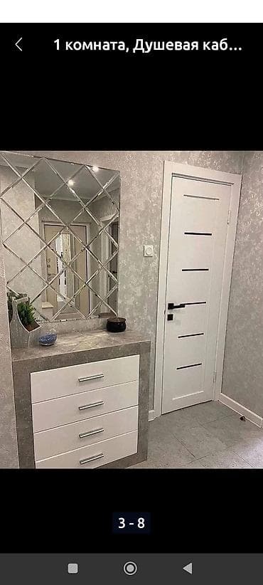 квартыры в бишкеке: 1 комната, Душевая кабина, Постельное белье, Кондиционер — 3